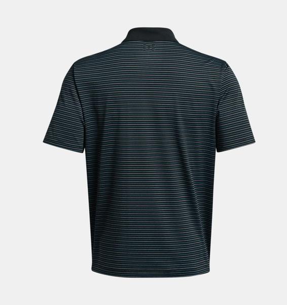 Siyah Erkek UA Performance 3.0 Stripe Polo