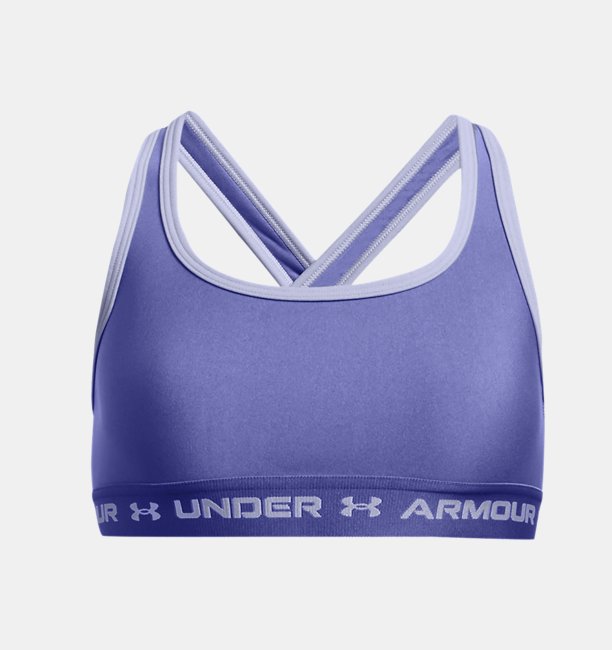 Çocuk UA Crossback Mid Solid Spor Sütyeni Mor