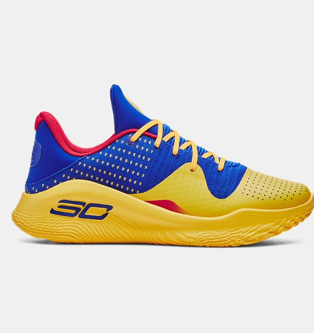 Unisex Curry 4 Low FloTro Basketbol Ayakkabısı Lacivert