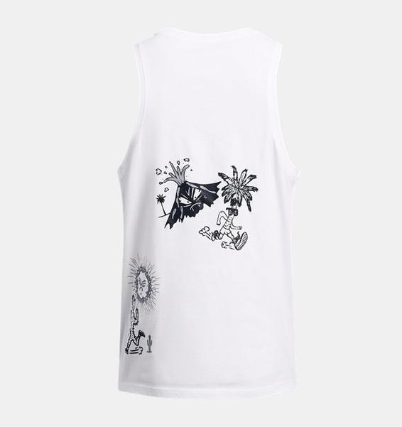 Beyaz UA WE RUN SINGLET