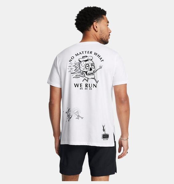 Beyaz UA WE RUN SHORTSLEEVE