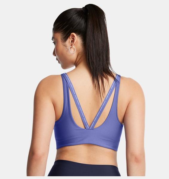 Mor Kadın UA Infinity 2.0 Low Strappy Spor Sütyeni