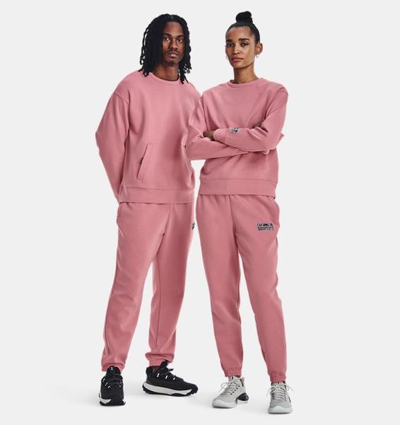 Pembe Unisex UA Summit Örme  Eşofman Altı