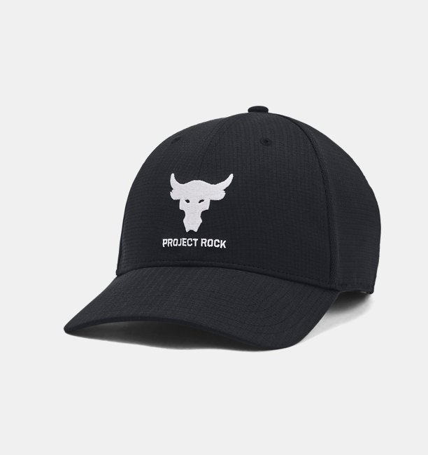 Erkek UA Project Rock Trucker Şapka Siyah