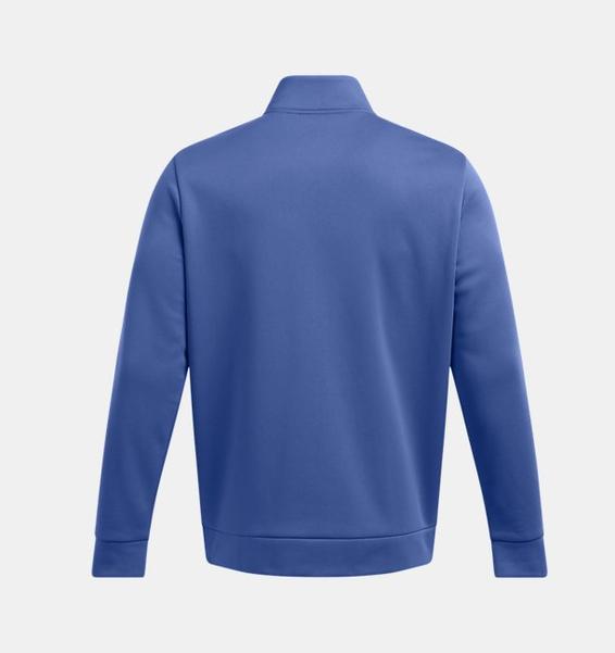 Mavi Erkek UA Armour Fleece 1/4 Fermuarlı Sweatshirt