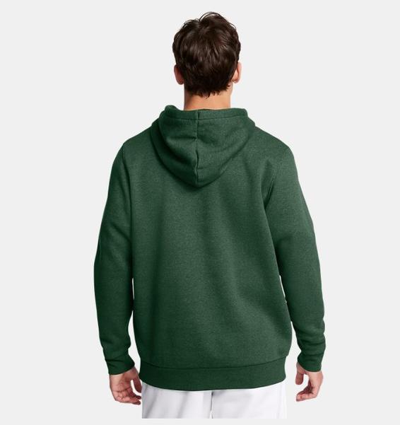 Yeşil Erkek UA Icon Fleece Kapüşonlu Üst