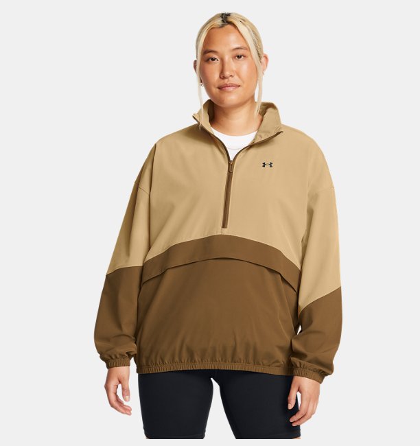 Kadın UA Armoursport Anorak Sweatshirt Kahverengi