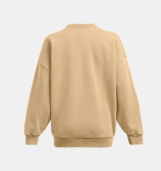 Kahverengi Kadın UA Icon Heavyweight Fleece Oversized Bisiklet Yaka Sweatshirt