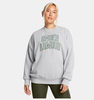 Kadın UA Icon Heavyweight Terry Oversized Bisiklet Yaka Sweatshirt