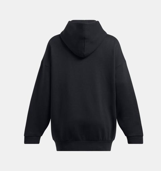 Siyah Kadın UA Icon Fleece Ultra Oversized Kapüşonlu Üst