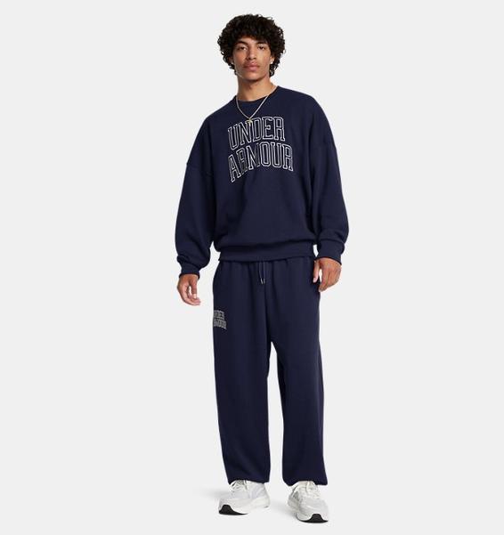 Lacivert Erkek UA Icon Heavyweight Terry Oversized Pantolon