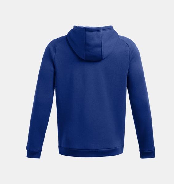 Mavi Erkek UA Armour Fleece Pro Tam Fermuarlı Sweatshirt