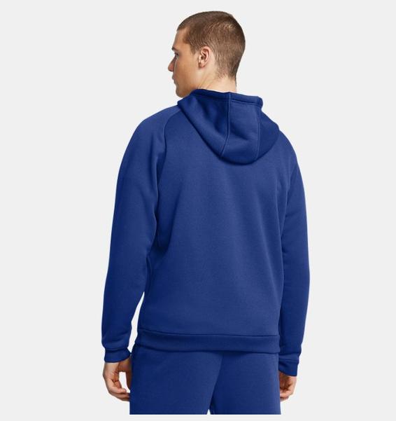 Mavi Erkek UA Armour Fleece Pro Tam Fermuarlı Sweatshirt