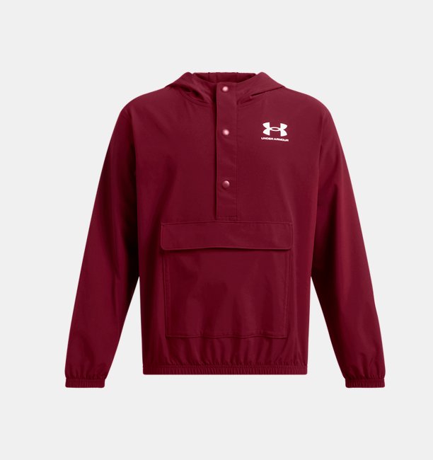 Çocuk UA Icon Dokuma Anorak Sweatshirt Bordo