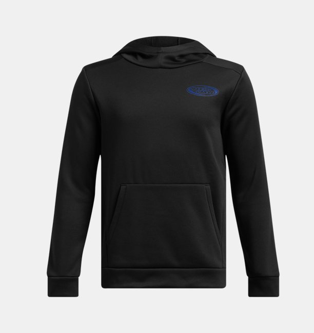 Çocuk UA Armour Fleece Glitch HD Sweatshirt Siyah