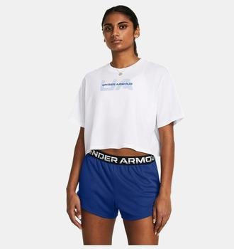 Kadın UA Boxy Crop Branded Kısa Kollu Tişört