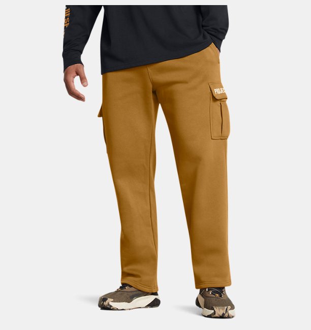 Erkek UA Project Rock Icon Fleece Tools Pantolon Sarı