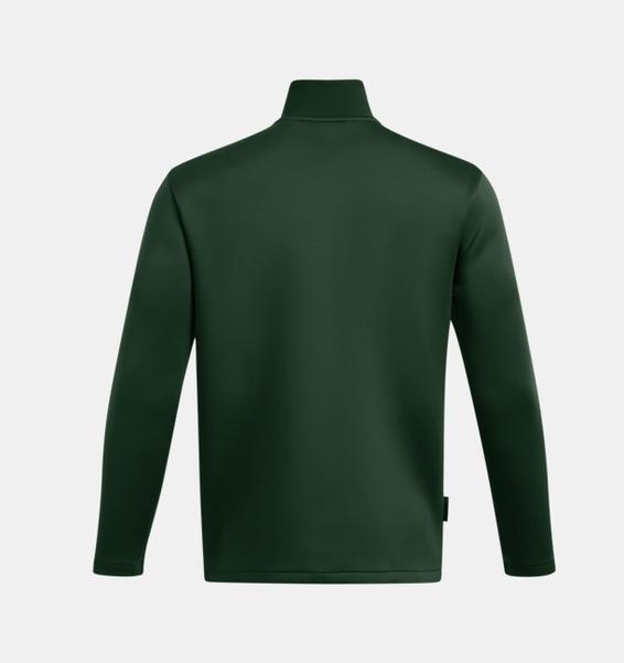 Yeşil Erkek UA Drive Pro Storm Hyb Yarım Fermuarlı Sweatshirt