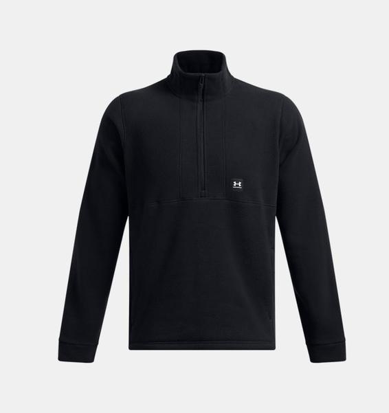 Siyah Erkek UA Expanse Fleece Yarım Fermuarlı Sweatshirt