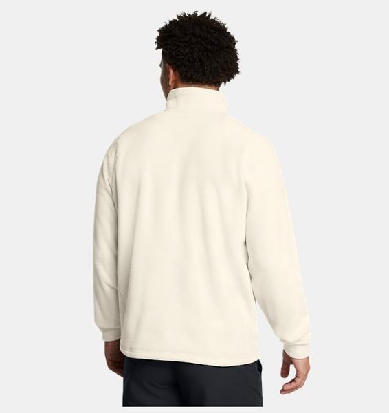 Beyaz Erkek UA Expanse Fleece Yarım Fermuarlı Sweatshirt