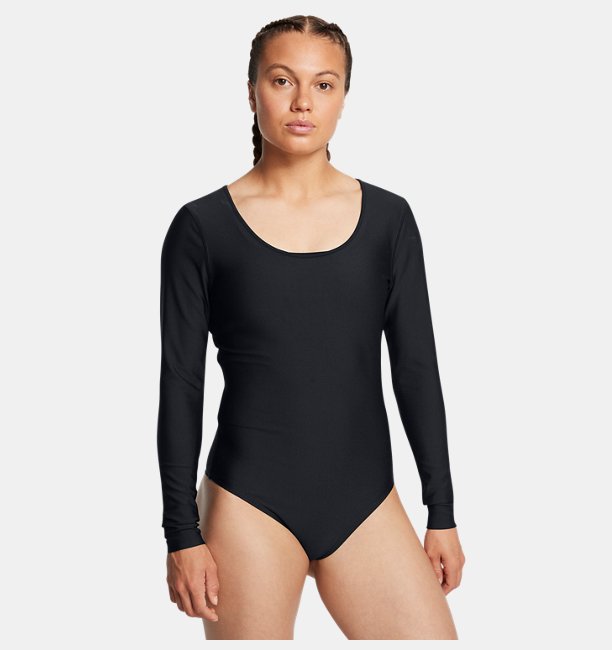 Kadın UA Vanish Leotard Body Siyah