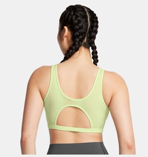 Yeşil Kadın UA Infinity Low Mesh Spor Sütyeni