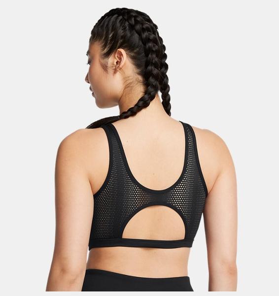 Siyah Kadın UA Infinity Low Mesh Spor Sütyeni