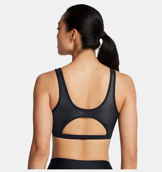 Siyah Kadın UA Infinity Low Mesh Spor Sütyeni