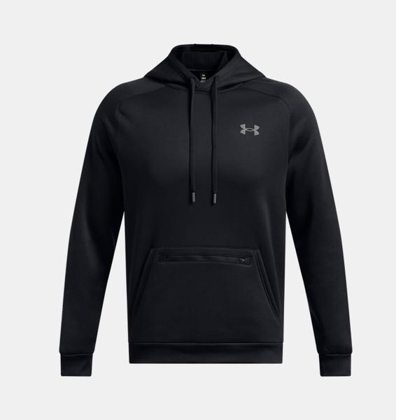 Siyah Erkek UA Armour Fleece Pro Kanga HD Sweatshirt