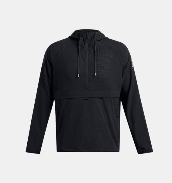 Siyah Erkek UA Run Anywhere Anorak Rüzgarlık