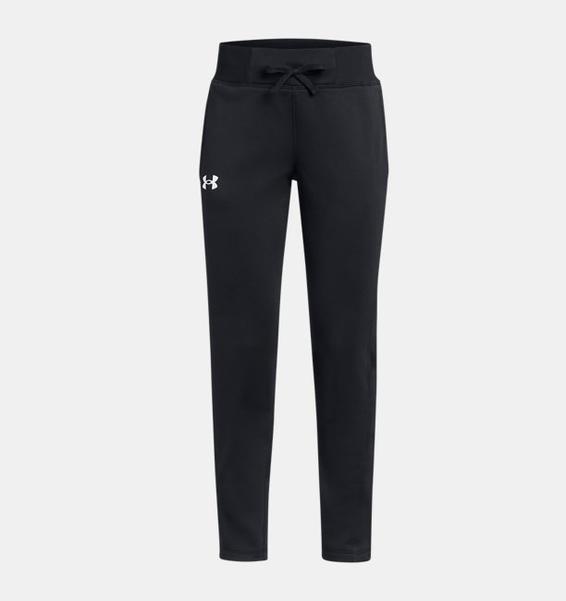 Siyah Çocuk UA Armour Fleece Pantolon