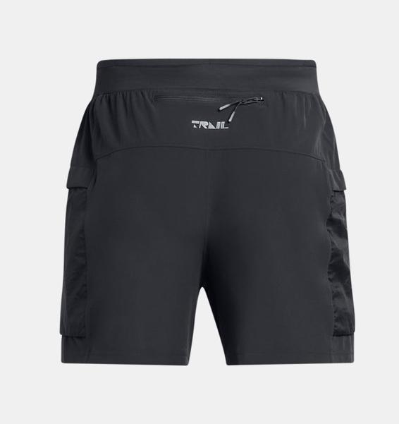 Gri Erkek UA Trail Run 5inch Şort