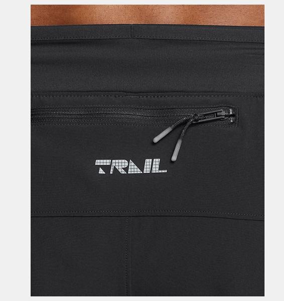 Gri Erkek UA Trail Run 5inch Şort