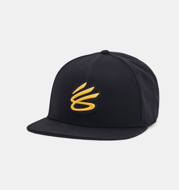 Erkek UA Curry Flatbrim Snapback Şapka Siyah