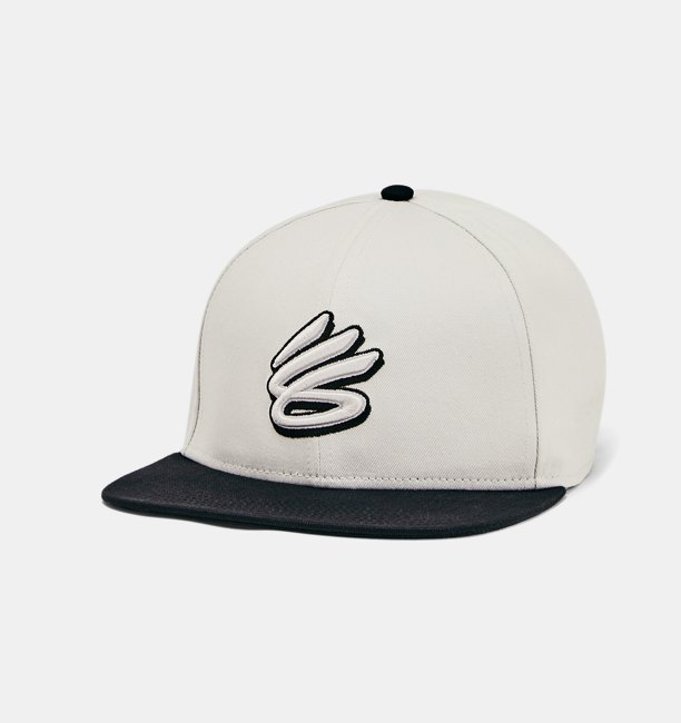 Erkek UA Curry Flatbrim Snapback Şapka Beyaz