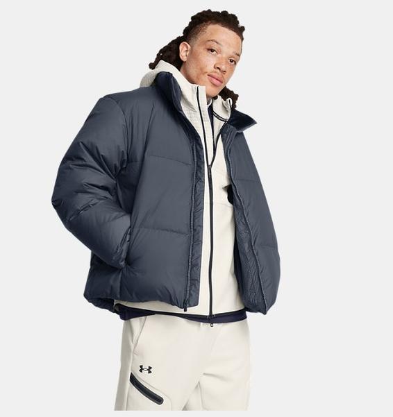 Gri Erkek UA Limitless Down Puffer Mont