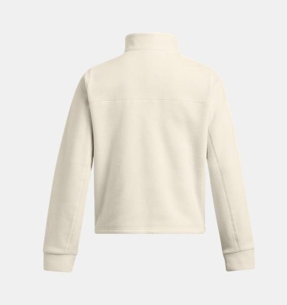 Beyaz Kadın UA Expanse Fleece Yarım Fermuarlı Sweatshirt