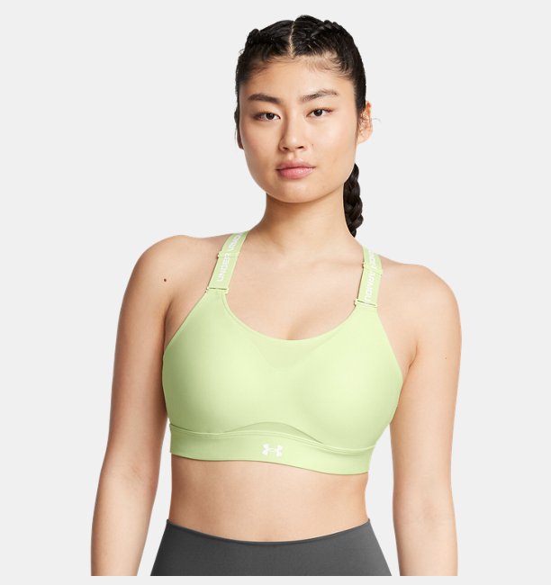 Kadın UA Infinity High 2.0 Spor Sütyeni Yeşil