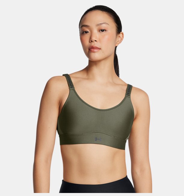 Kadın UA Infinity Mid 2.0 Spor Sütyeni Haki
