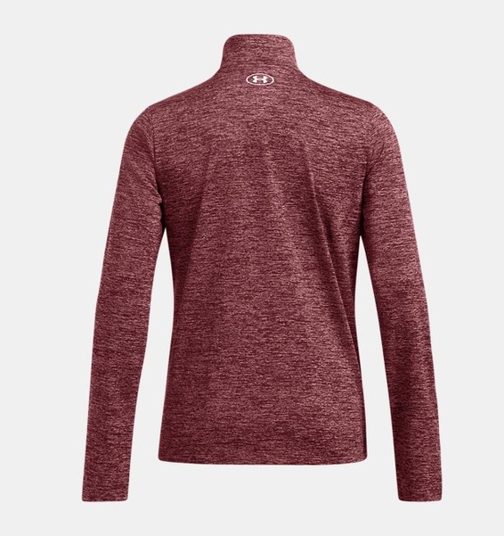 Bordo Kadın UA Tech 1/2 Fermuarlı- Twist Uzun Kollu T-shirt
