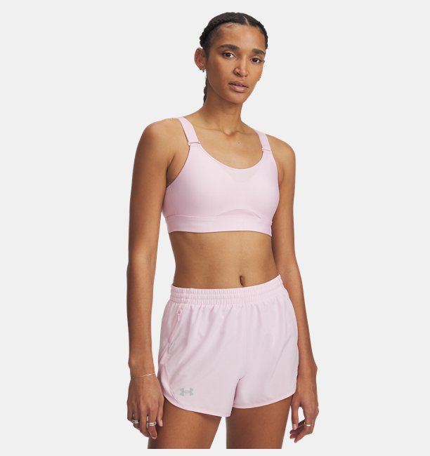 Kadın UA Infinity High 2.0 Spor Sütyeni Pembe