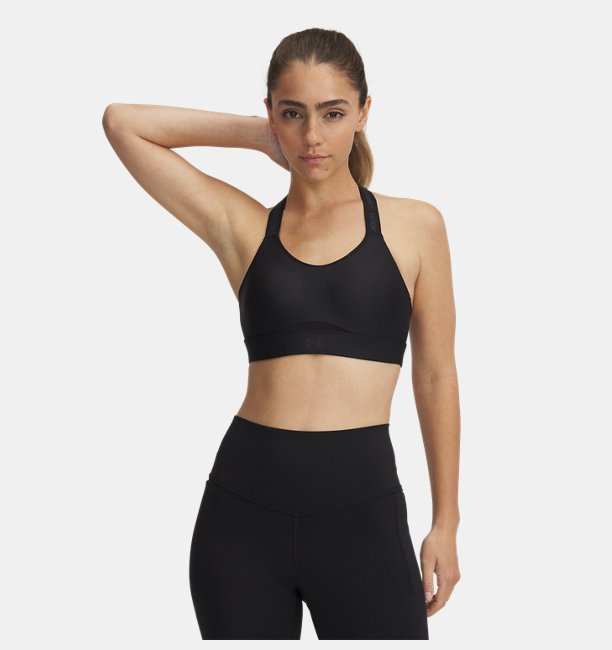 Kadın UA Infinity High Strappy Spor Sütyeni Siyah