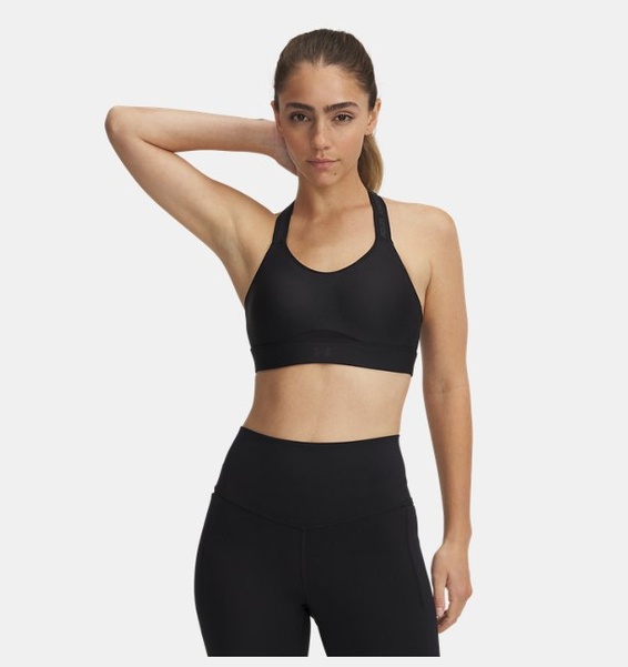 Siyah Kadın UA Infinity High Strappy Spor Sütyeni