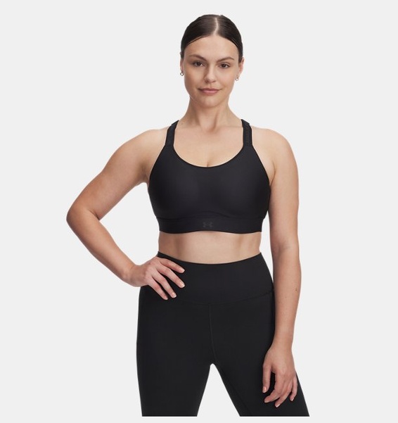 Siyah Kadın UA Infinity High Strappy Spor Sütyeni