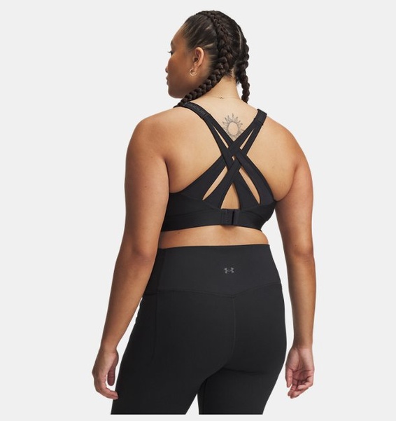 Siyah Kadın UA Infinity High Strappy Spor Sütyeni