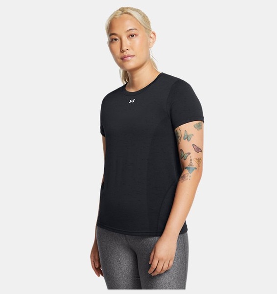 Siyah Kadın UA Vanish Seamless Loose T-shirt