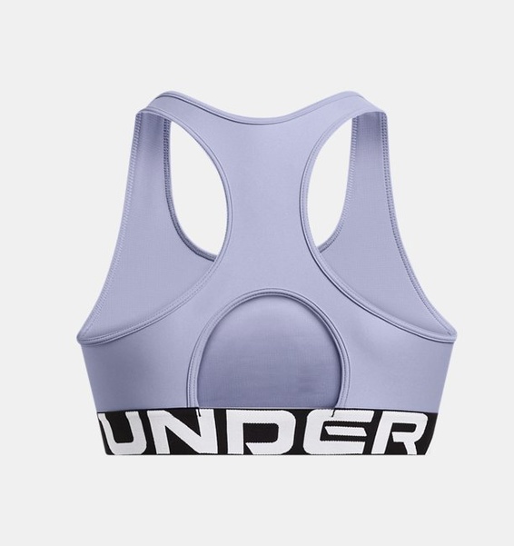Lila Kadın UA HG Mid Branded Spor Sütyeni