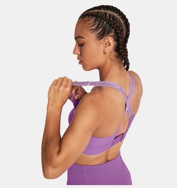Mor Kadın UA Infinity High 2.0 Spor Sütyeni