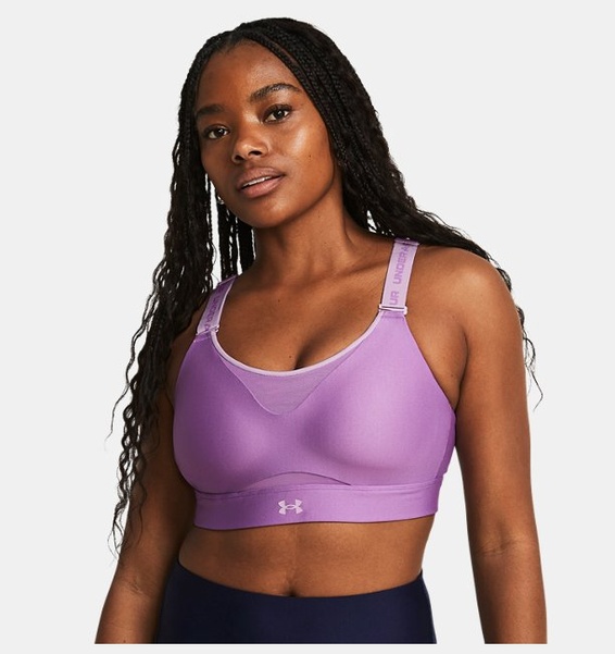 Mor Kadın UA Infinity High 2.0 Spor Sütyeni