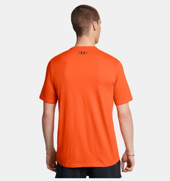 Turuncu Erkek UA Project Rock Brahma Bull Kısa Kollu T-shirt